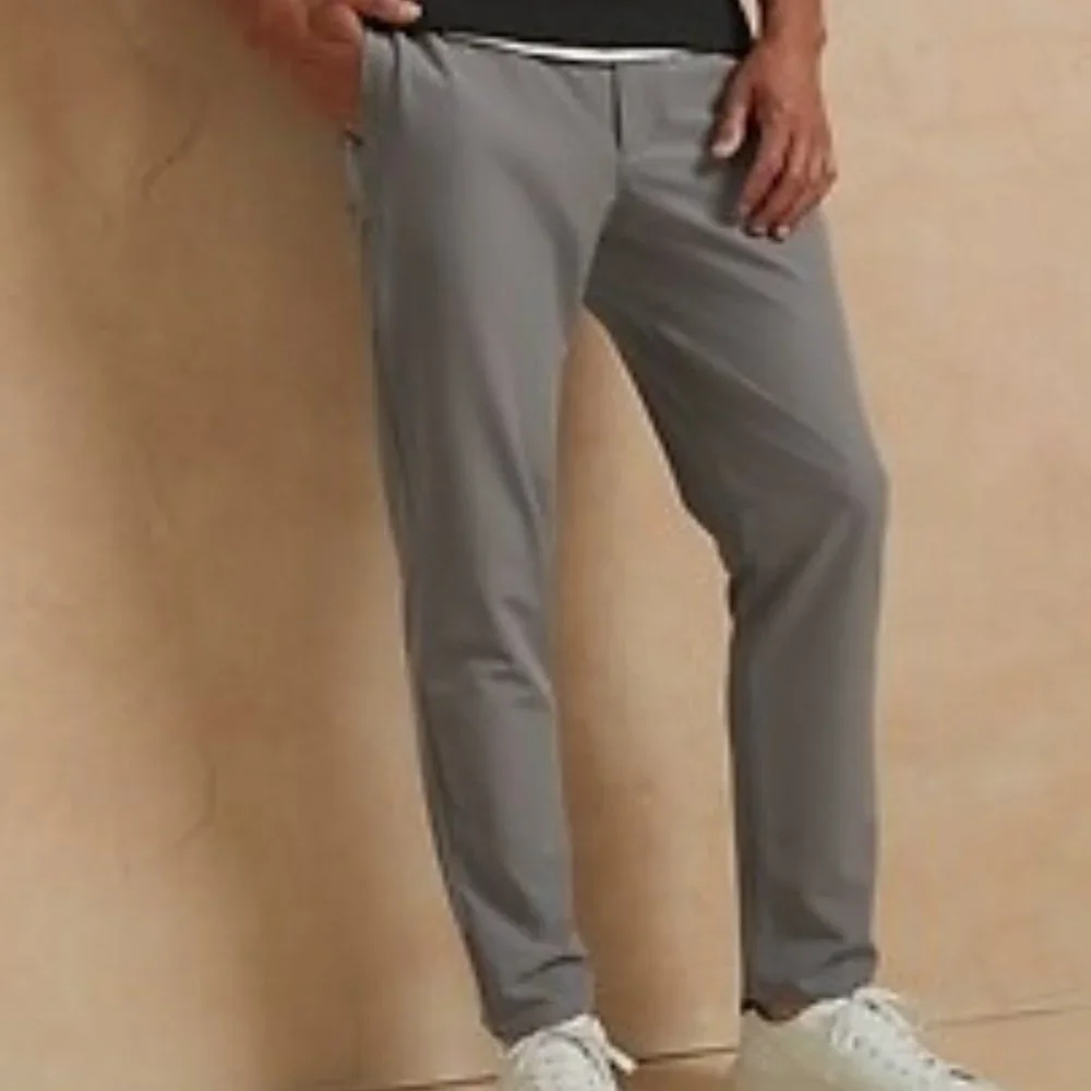 Banana Republic Slim Tapered Performance Pant Dark Steel Grey 32 x 34